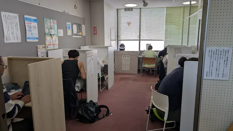 高松学習館の学習スペース